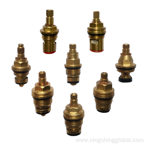 Brass core faucet cartridges